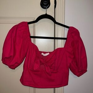 Blush brand pink cropped top